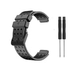 For Garmin Approach S20  Klocka Silikon Armband Band Rem +verktyg [LGL] black 10*7*1