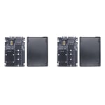 Tlily - 2X Carte Adaptateur M.2 ngff msata ssd Vers sata 3.0 Convertisseur 2 en 1 BoîTier de Disque Dur Externe