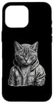 Coque pour iPhone 16 Pro Max American Shorthair Cat Thug Cat Gangster Cat Gangster Life