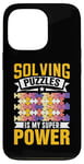 Coque pour iPhone 13 Pro Résoudre Des Énigmes Est Mon Super Pouvoir Jeu Puzzler