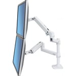 Ergotron LX Dual Stacking Arm monitorarm, vit