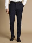 Charles Tyrwhitt Tailored Fit Wool Blend Suit Trousers, Steel Blue