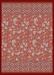 Bassetti Vicenza 9326066 Plaid 100% Coton Rouge R1 Dimensions : 270 x 250 cm