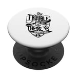 No Danger Music Funny Band Citation Trouble Music PopSockets PopGrip Interchangeable