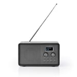 DAB+ Radio | Bordsdesign | DAB+ / FM | 1.3 " | Svart Vit Skärm | Batteridriven / USB ström | Digital | 4.5 W | Bluetooth | Väck