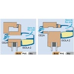 Kit d'entrée d'air autoréglable acoustique Isola 2 - grille anti-insecte - type 0637