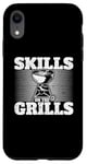 Coque pour iPhone XR Skills On The Grills Barbecue fumoir Barbecue Chef Cook Grilling