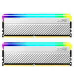 XPG GAMMIX D45G RGB DDR4 4133MHz 16GB (2x8Go) 288-Pin SDRAM PC4-28800 Kit de Mémoire Blanc (AX4U41338G19J-DCWHD45G)