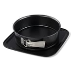 Zenker Bake, Click & Go Moule à charnière 24 pièces – Diamètre 24 x 8 cm – Moule à gâteau avec couvercle vendu séparément pour un transport direct – Moule à gâteau pour la cuisson et le transport