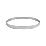 GOBEL - Cercle à Tarte Perforé - Cercle à Patisserie Perforé - INOX - Ø 14 cm - Hauteur 2 cm - Qualité professionnelle - Fabriqué en France