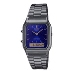 Montre Unisex CASIO AQ-230EGG-2AEF Acier Noir Bleu Chrono Alarm Vintage