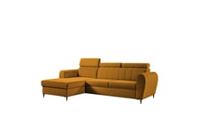 Hoffman Sofa med Sjeselong 3-seter - Oransje 3 seters sofa divan