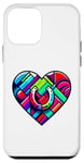 Coque pour iPhone 12 mini Coloré Art Fer à cheval Cheval Équitation Cavalier