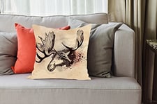 Doge Milano - Cushion with digital printing, 100% Made in Italy, Decorative sofa cushion, removable and washable, Nordic - Philomena model, 40x40x5 cm