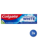 3x Colgate Dentifrice 75 Ml. Sensation Blanc