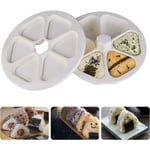 CDQ Sushi Maker Onigiri Form Bento Form Sushi Maker för restauranger, hem, kontor, camping (vit)