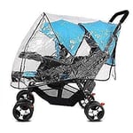 Universal Stroller Raincover Twins Strollers Tandem Twin Buggy 