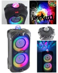 ENCEINTE SONO PORTABLE PARTY KARAOKE BLUETOOTH 400W MOBILE USB TWS LED RGB MSD Radio Fm