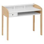 Bureau Enfant en Bois "Primaire" 100cm Blanc