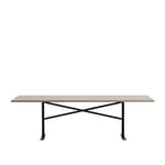 Massproductions - Ferric - Table - W 2500, D 1000, Natural Oak - White - Matbord - Chris Martin - Vit - Metall/Trä