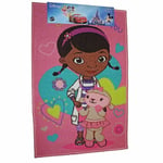 DISNEY DOC MCSTUFFINS LOVE YOU HEARTS RECTANGULAR BEDROOM CARPET RUG MAT 50x80cm