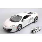 MC LAREN MP4-12C 2016 WHITE 1:24 Burago Auto Stradali Die Cast Modellino