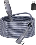 pour Oculus Quest/Quest 2 Link Câble 10 Feet (3m), Câble Quest Link Transfert de données Haute Vitesse USB C Compatible pour Oculus Quest/Quest 2 Casque VR et PC