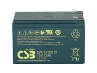 Csb Battery Evx 12120 Evx12120f2 Blybatteri 12 V 12 Ah Blyfilt (B X H X D) 151 X 100 X 98 Mm Plattkontakt 6,35 Mm Cykelstabil, Underhållsfri, Låg