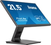 Iiyama 22W Lcd 21,5" (54,5 Cm) Pcap 10-Punkts Multi-Touch-Skjerm Med Kant-Til-Kant Glassdesign, Ips-Panelteknologi Og Antirefleksbelegg (T2252msc-B2ag)