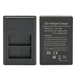 Camera Battery Charger USB Dual Battery Charger with Power Display for Nikon D90