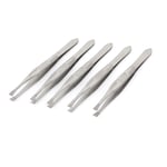 5 PCS Eyebrow Hair Removal Tweezers - 8.8CM Straight Flat Tip Ladies Makeup Tool