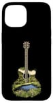 Coque pour iPhone 15 Guitare acoustique Nature Paysage Musique Lover Art