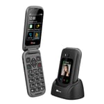 TTfone TT970 4G Flip Phone for Seniors with WhatsApp, Big Buttons & Giffgaff SIM