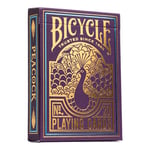 Bicycle Peacock - Jeu de 54 Cartes à Jouer – Jeu de Cartes coloré inspiré du Paon – Cartes personnalisées à Jouer ou à Collectionner - Magie/Carte Magie, Violet