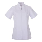 MISEMIYA - Work Clothes Lady with Zipper Short Sleeves Uniform Clinic Hospital Cleaning Veterinary Sanitation HOSTERLY - Ref.829 - X-Large, White