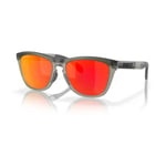 Oakley Frogskins Matte Grey Smoke (Prizm Ruby) - Grå Solglasögon | Fri frakt över 1499 SEK - Handla nu på Loparshop.se!