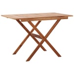 Table pliable de jardin - Bois d'acacia massif - 110x67x74 cm - Marron - Pliant