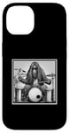 Coque pour iPhone 14 Sasquatch Bigfoot Musique Drums Batteur Band Cadeau Graphique