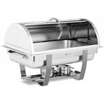 Royal Catering - Chafing Dish Professionnel Bain-Marie Chauffe-Plat 2 Bruleurs gn 1/1 8,5L Étroit