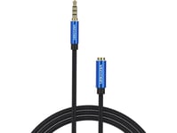 Trrs 3.5Mm Male To 3.5Mm Female Audio Extender 1.5M Vention Bhclg Blue