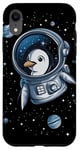 iPhone XR Cute Penguin Astronaut in Space Adventure Apparel Case