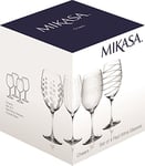 Mikasa Cheers Lot de 4 Verres à vin Rouge en Cristal