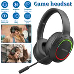 Wireless Gaming Headset For PS4, PS5, Xbox, Switch, PC Foldable Noise-Cancelling