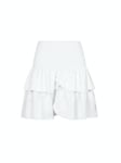 Carin Heavy Sateen Skirt - White