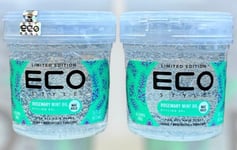 2 x Eco Style Rosemary Mint Oil Limited Edition Styling Hair Gel | 16 fl.oz