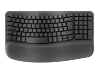 Logitech Ergo Series - Clavier - sans fil - 2.4 GHz, Bluetooth LE - QWERTZ - Tchèque - graphite