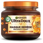 Garnier Ultra Doux - Masque Remède Reconstituant - Enrichi en Gelée Royale, Miel & Propolis - Pour Cheveux Fragiles & Cassants - Sans Parabène - Trésors de Miel - 340 ml