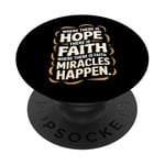 Where there is hope there is faith christian black women PopSockets Adhesive PopGrip