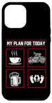 iPhone 12 Pro Max Classic Motorcycle Biker Plan For Today Coffee Beer Case