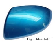 NCUIXZH Side Rearview Mirror Cover Wing Mirror Cap With the painted color-Light blue Left L，For Mazda 2 Mazda 3 1.6